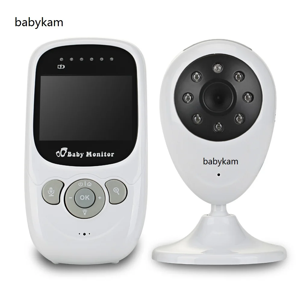 Baby Monitor 2016 Temperature monitor IR Night vision Intercom 4 Lullabies Zoom Rechargeable Battery 2.4 inch video baby monitor