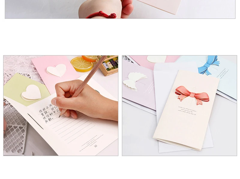Творческий универсальный Любовь День Святого Валентина DIY открытка подарки для цветов настройки День учителя день рождения
