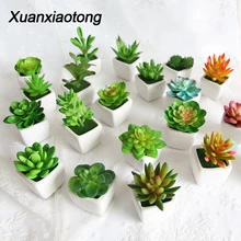 MINI Vivid Cactus Succulent หน้าแรกตกแต่งสวนบอนไซประดิษฐ์พืชแจกันสำหรับสำนักงานตกแต่งในร่มพืชปลอม(China)
