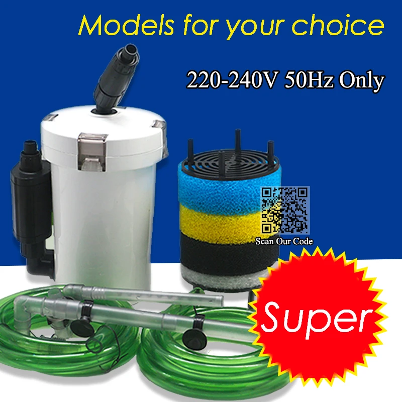 Ultra quiet External Aquarium Filter Bucket Container for