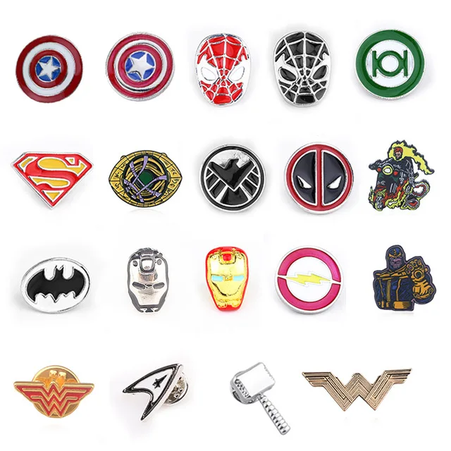 

Captain Marvel Logo Brooches Pins Avengers 4 Superhero Enamel Badge For Women Bag Men Denim Jewelry Gifts Free Shipping
