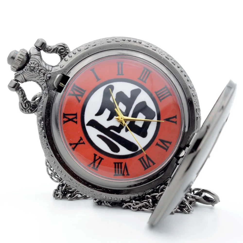 Черный/Бронзовый Ретро WU of SON GOKU Dragon Ball кварцевые карманные часы аналоговый кулон ожерелье Мужские Женские часы цепочка на подарок