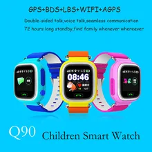 Q90 Smart Watch for kids SOS GPS APGS baby watch SIM card remote monitoring Call voice micro chat Alarm Clock pk q50 q80