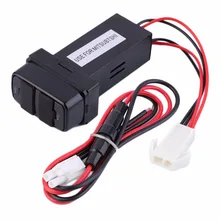 Специальные Dual USB порт приборной панели крепление 5 В автомобиля Зарядное устройство для Mitsubishi