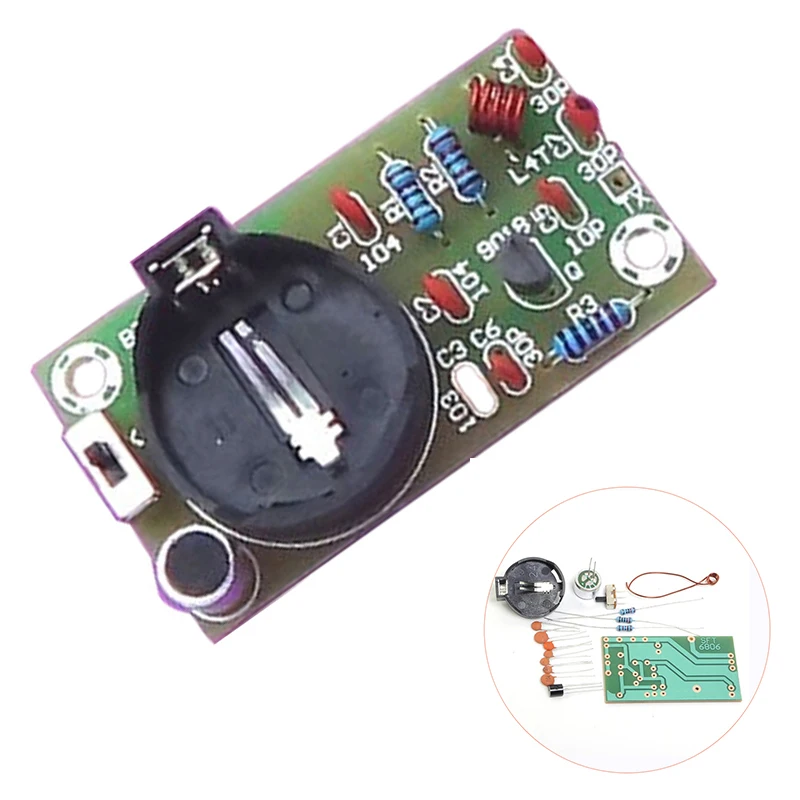 Electronic DIY Kit FM Transmitter Module Frequency Modulation Wireless Microphone Board Parts Kits Simple Production Suite