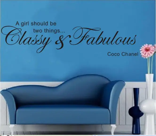 

COCO A Girl should Wall Quote Decal Stickers Art Mural Paper Vinyl Decor