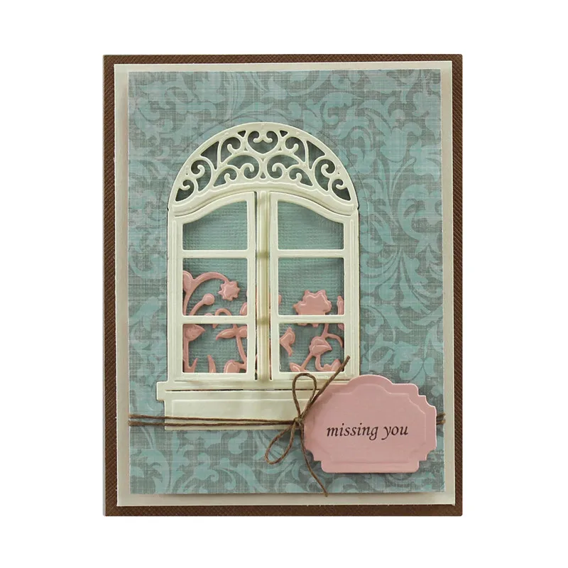 

YaMinSanNiO Windows Frame Metal Cutting Dies New for Craft Dies Scrapbooking Embossing Die Cut Decorative Card Making Metal Die