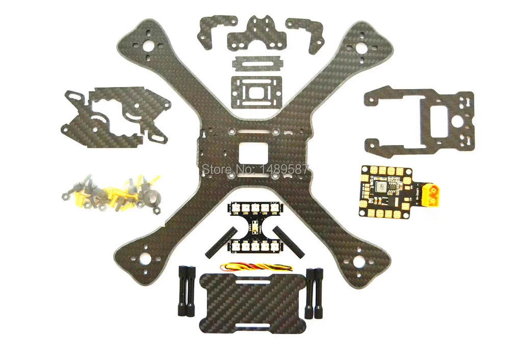 

DIY 4" 5" 6" FPV Drone GEPRC GEP-TX 5 Chimp 180 210 230 Carbon Fiber X Quadcopter Frame with 4mm Arm For FPV QAV-X CHARPU QAV-R