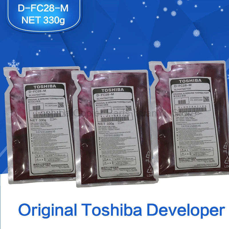 3 шт. FC28 разработчик оригинальные запчасти для копировальных аппаратов Toshiba Magenta