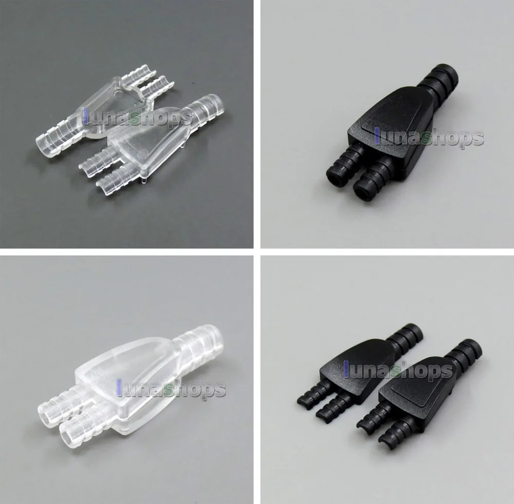 LN006006 Full PC Headphone Cable Audio Y Splitter Adapter For JH24 Rosie DIY Custom Cable Dia 4mm 2mm