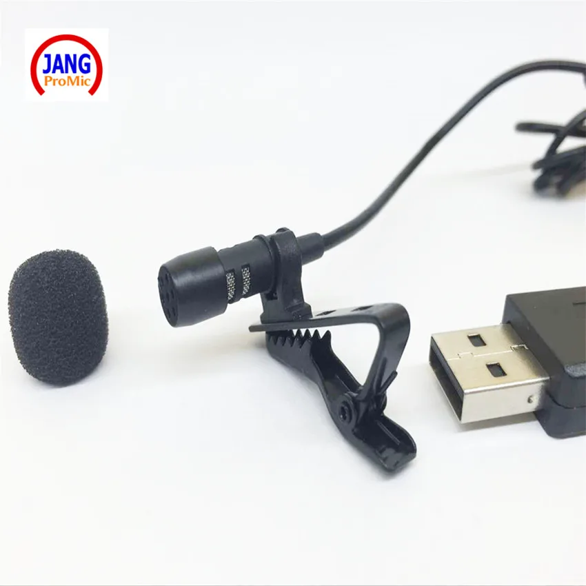 

Professional Lapel Mini Condenser Microphone USB Lavalier Microfone for Computer PC Laptop etc with USB connector