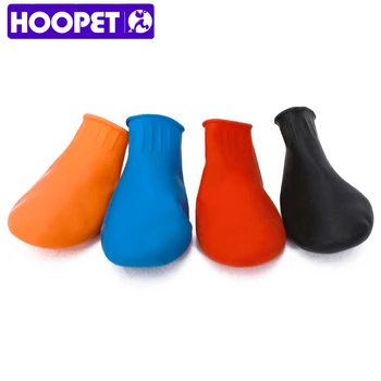 

HOOPET Pet Dog Shoes Rain Boots Rubber Waterproof Footwear For Small Cats Dogs Puppy