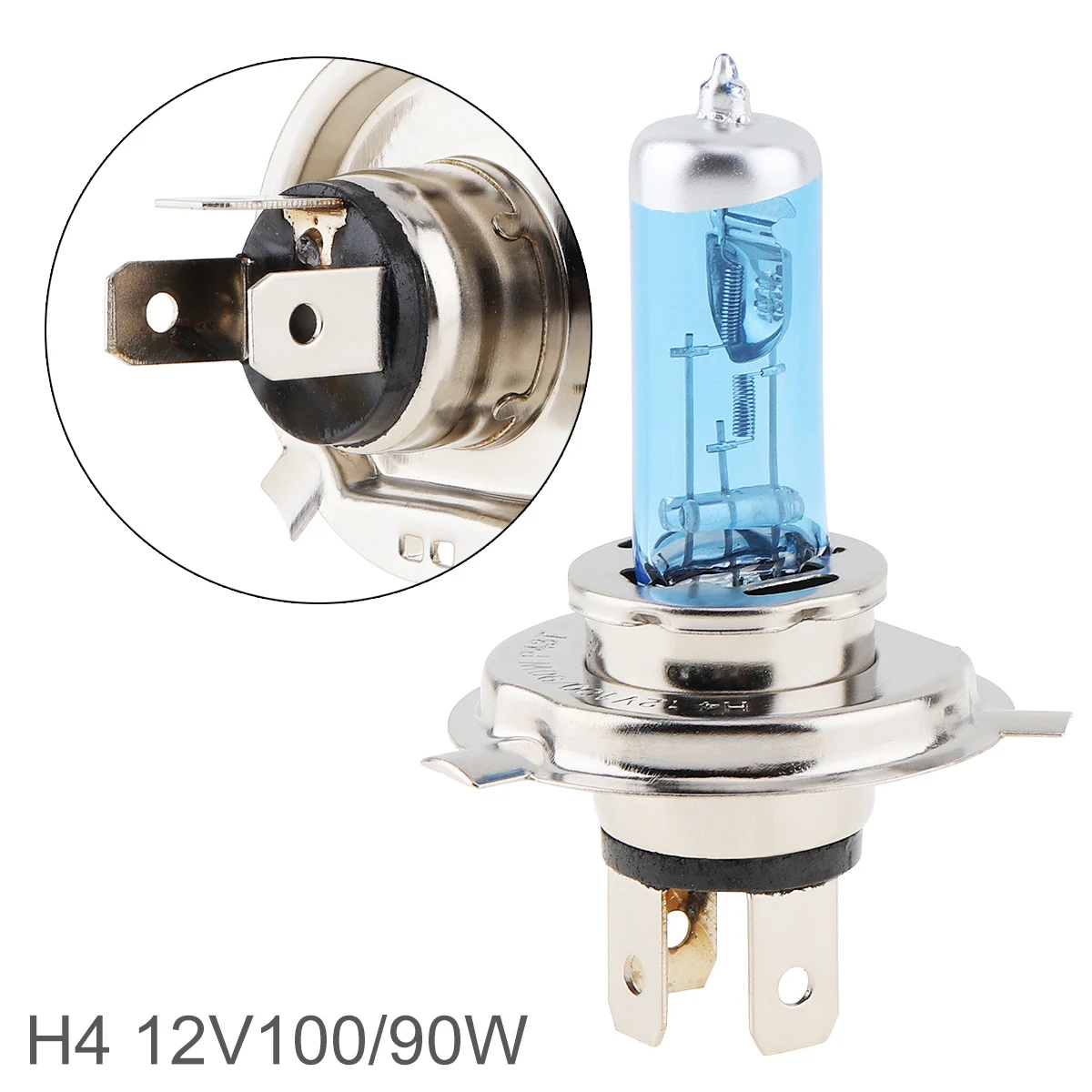 

Universal 12V H4 5000K White Light Car Halogen Lamp 90/100 W Super Bright Auto Front Headlight Fog Bulb Fit for Cars