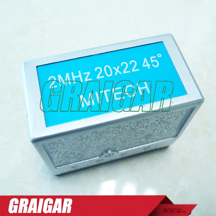 MITECH 45 Degree Angle Beam Probe Transducer 2MHz 20x22MM for MFD350B MFD500B MFD620C MFD650C MFD800C Ultrasonic Flaw Detector |