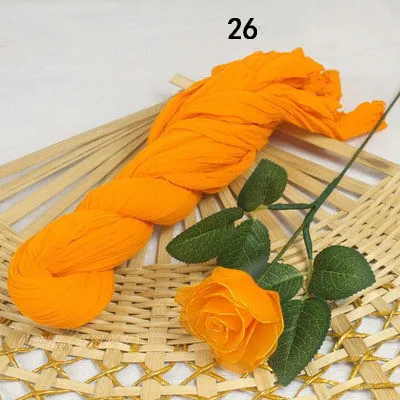 5 шт растяжимый нейлоновый,, цветок DIY цветок изготовление материала ручной работы ремесло Свадебная вечеринка ручной работы ремесла венки - Цвет: 26 Orange 5pcs