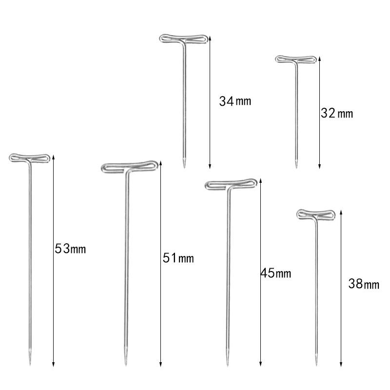 LMDZ 50 шт. 6 размер парик т шпильки для держания париков длинные Т-шпильки Инструменты для укладки парика дисплей наращивание волос парик делая блокирующие инструменты