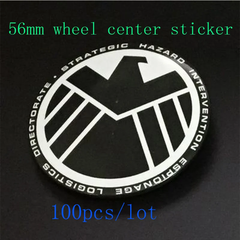 

Hot sale Car Wheel Hub caps sticker 100pcs/set 56mm 2.20inch car wheel cap sticker for eagle logo