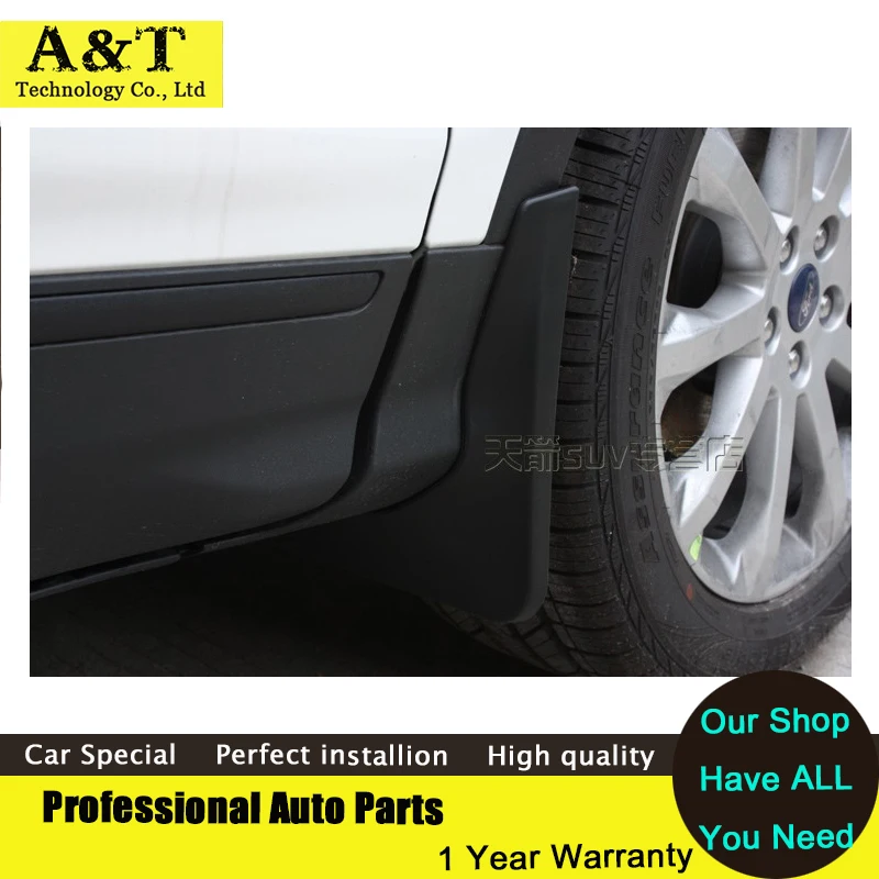 AKD car styling 4PCS Splash Guard Mud Flaps For 2013 2014 2015 Ford