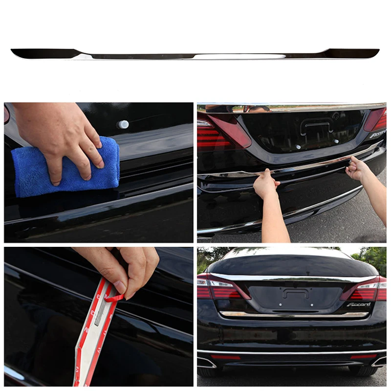 Накладки на задние ворота для Honda Sedan Accord 2014 2015 2016 2017 9th хромированные декоративные
