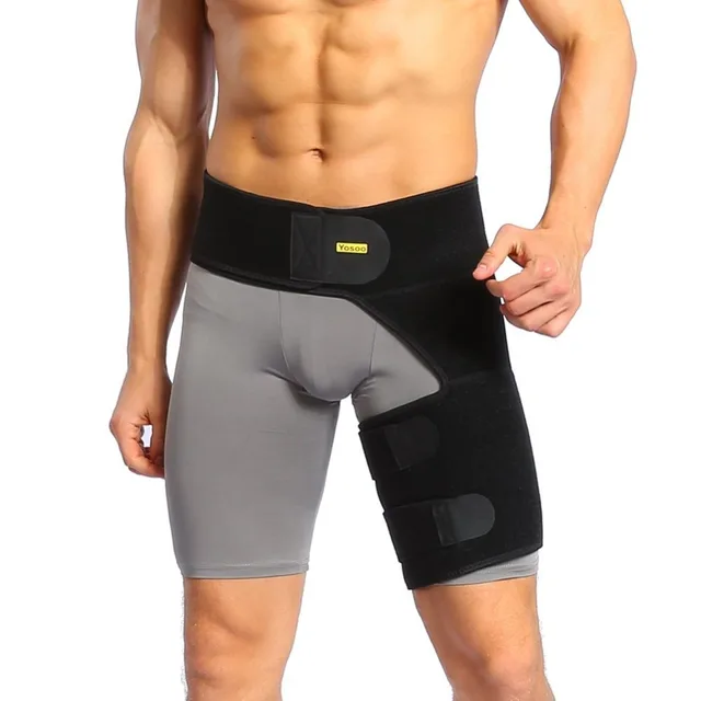 Yosoo Adjustable Groin Support Wrap Hip Joint Support Waist Groin