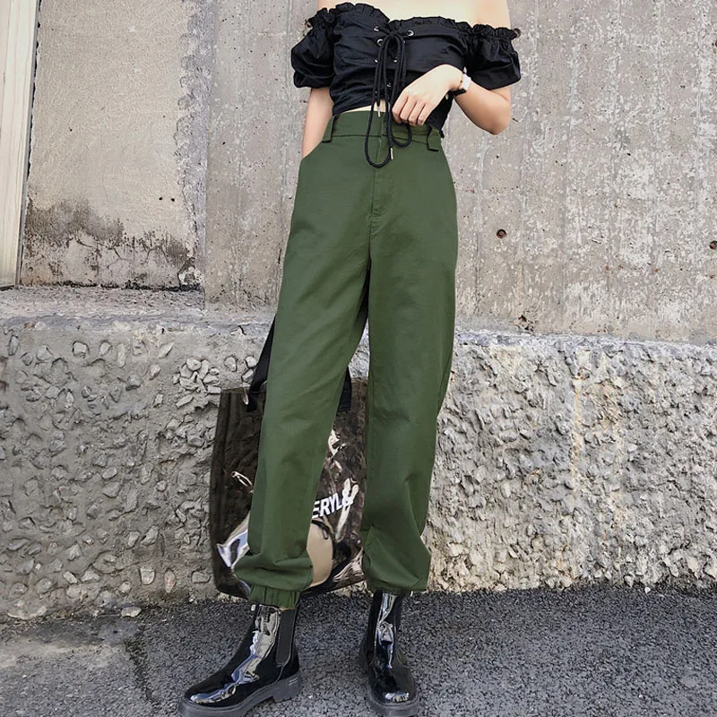 

ZADORIN Fashion Camo Black Women Cargo Pants High Waist Loose Trousers Joggers Women Camouflage pantalon cargo femme Streetwear