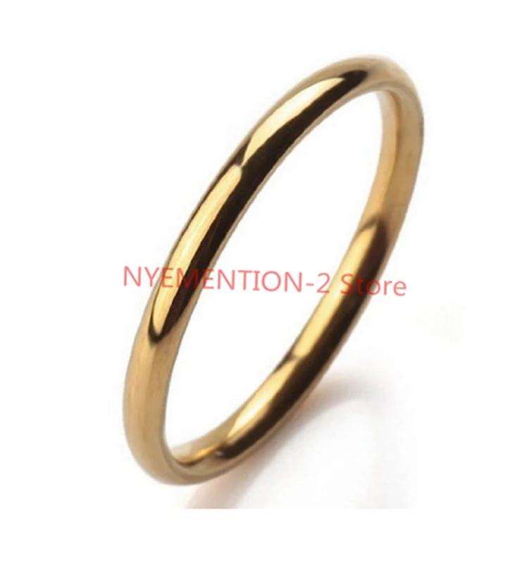 20PCSKNOCK TITANIUM STEEL ROSE GOLD ANTI-ALLERGY SMOOTH SIMPLE WEDDING COUPLES RINGS BIJOUTERIE FOR MAN OR WOMAN GIFT