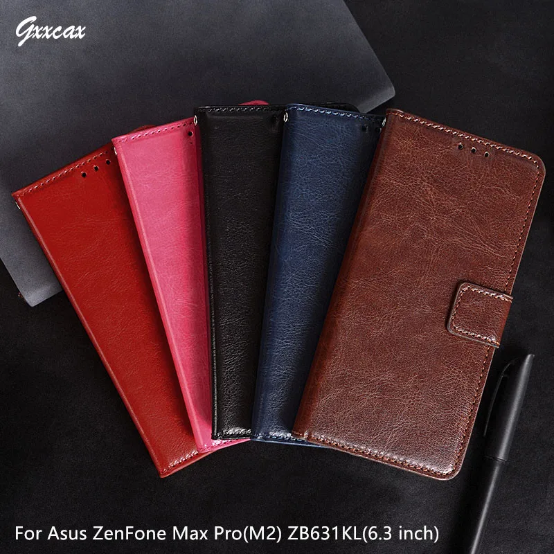 

For Asus ZenFone Max Pro(M2) ZB631KL Case Wallet Style Photo Frame Leather Case for Asus ZB631KL Flip Luxury Wallet Card Holder
