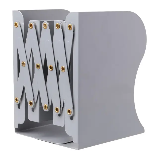 Extension Adjustable Metal Bookends Heavy Duty Book Desktop File Folder