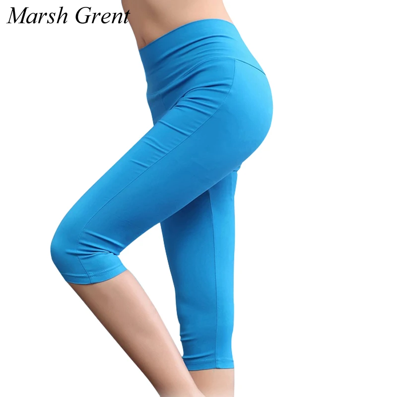 high waist flare leg capri yoga pants
