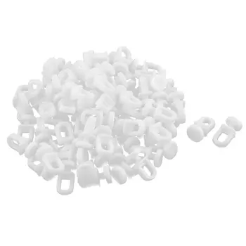 

Plastic Curtain Track Carrier Glide Rollers 20mm Length 80 Pcs White