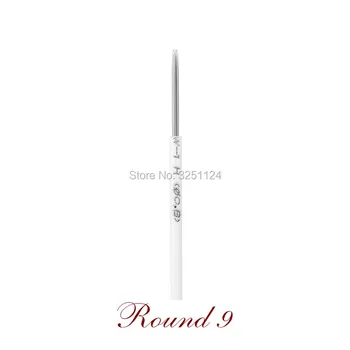 

100 pcs Round 9 needles microblading eyebrow Laminas Tebori Shading Semi permanent makeup manual fog pen needle