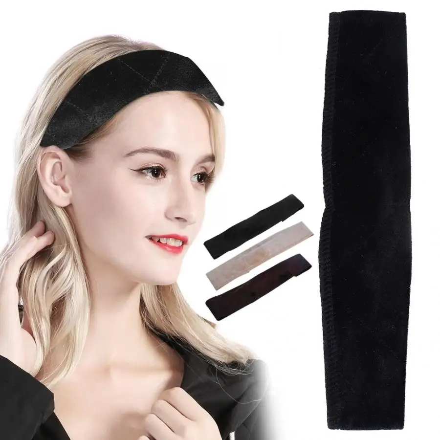 

Hair Diffuser Hair Salon Accessories Flexible Velvet Wig Hair Band Grip Scarf Adjustable Women Wig Headband Curly Hair