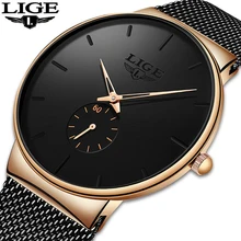LIGE 2019 New Fashion Sport Mens Watches Brand Luxury Waterproof Simple Watch Men Ultra Thin Dial Quartz Clock Relogio Masculino LIGE 2019 New Fashion Sport Mens Watches Brand Luxury Waterproof Simple Watch Men Ultra Thin Dial Quartz Clock Relogio Masculino