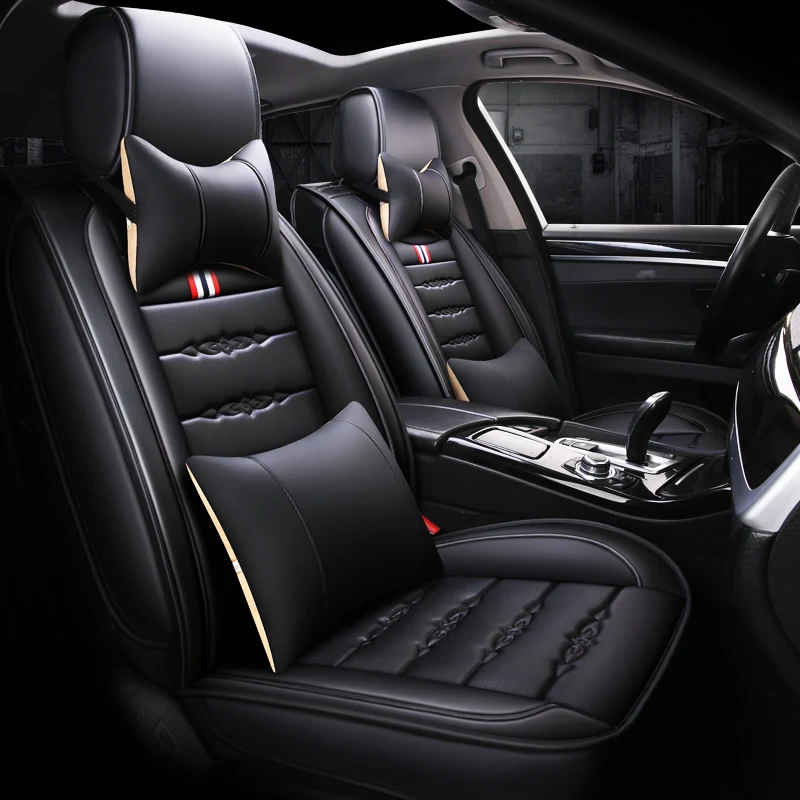 

pu leather car seat cover auto seats covers for Toyota Auris C-HR chr caldina avensis camry celica fortuner RAV4 rav 2018