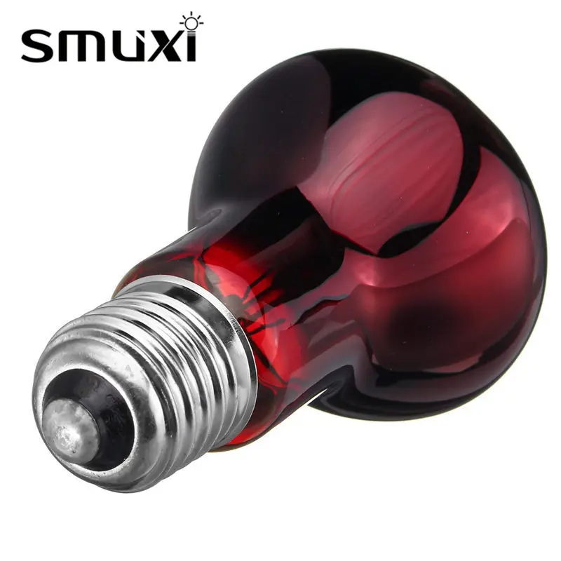 Smuxi 25 W 50 W 75 W 100 W E27 Pet нагревательная лампа дневной и ночной режимы амфибия отпугиватель птиц птица змея Basking светильники на солнечных батареях тепла свет для рептилии лампа AC220-240V