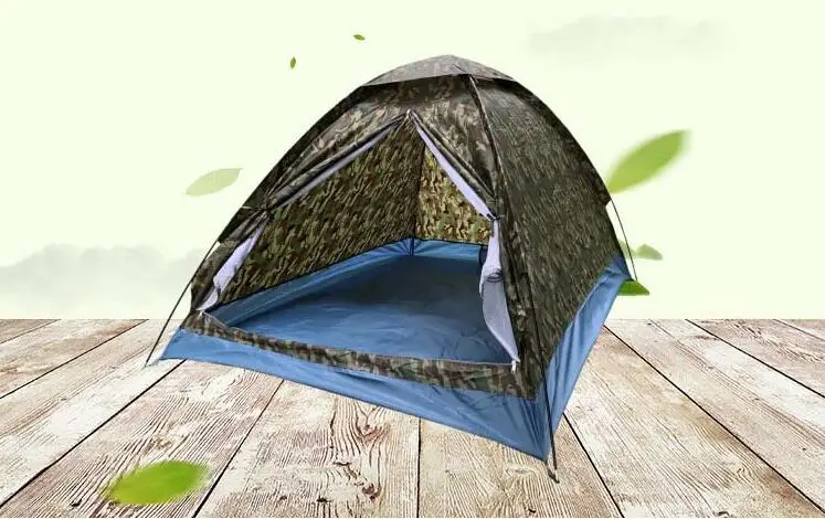 

2018 Quick building cheap camouflage tent Large space detachable 2 man tent Breathable sunscreen camping tents