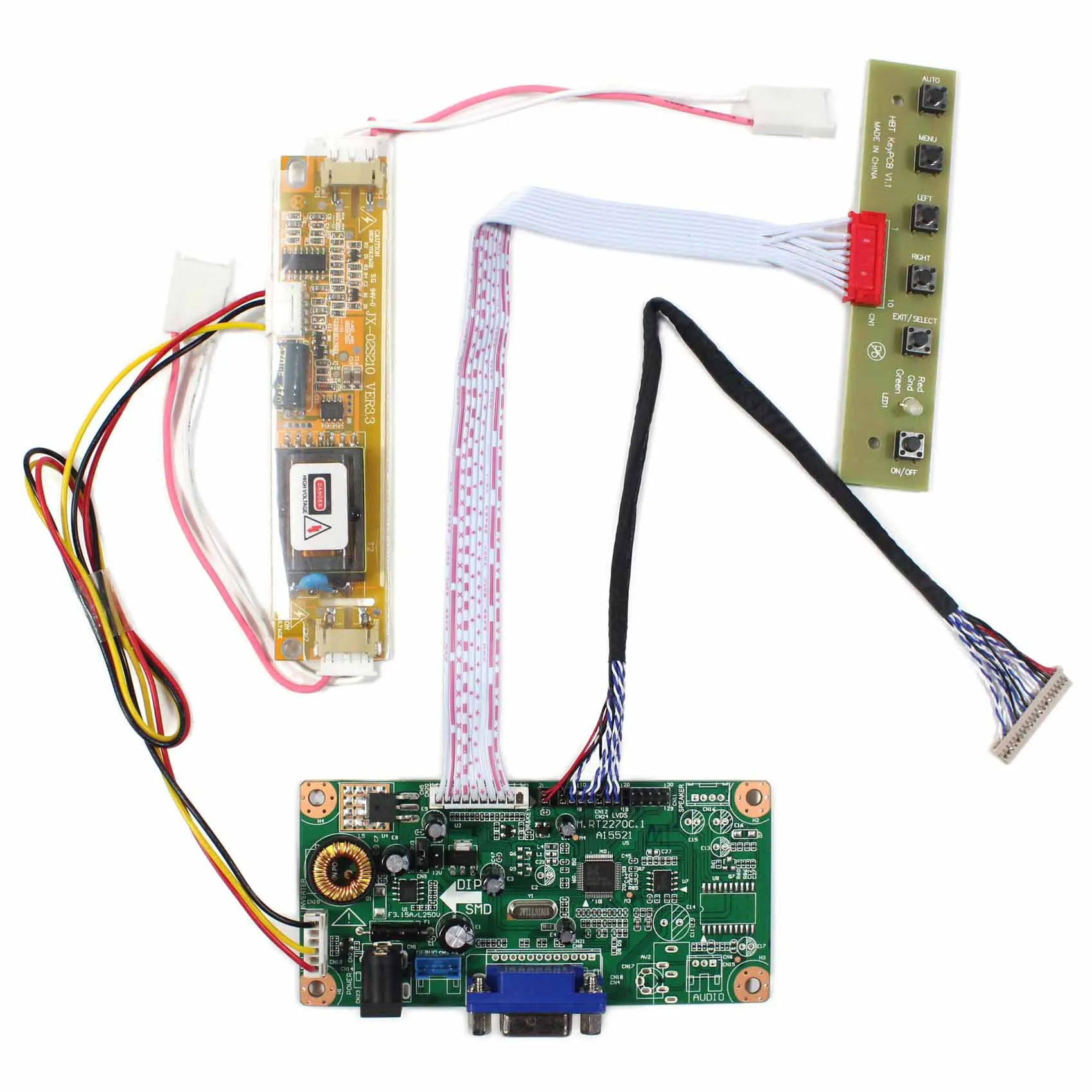 

RT2270 VGA LCD Controller Board LQ123K3LG01 for 12.3inch 12.3" LCD Screen 1280x390