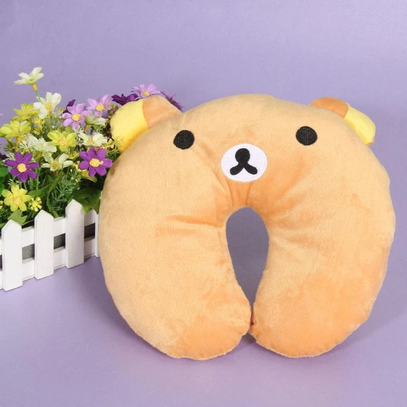 

Lovely Animal U Shape Children Neck Pillow Car Head Rest Neck Pillow Cushion Pillows Travel Home Office Accessory Rest Cushion