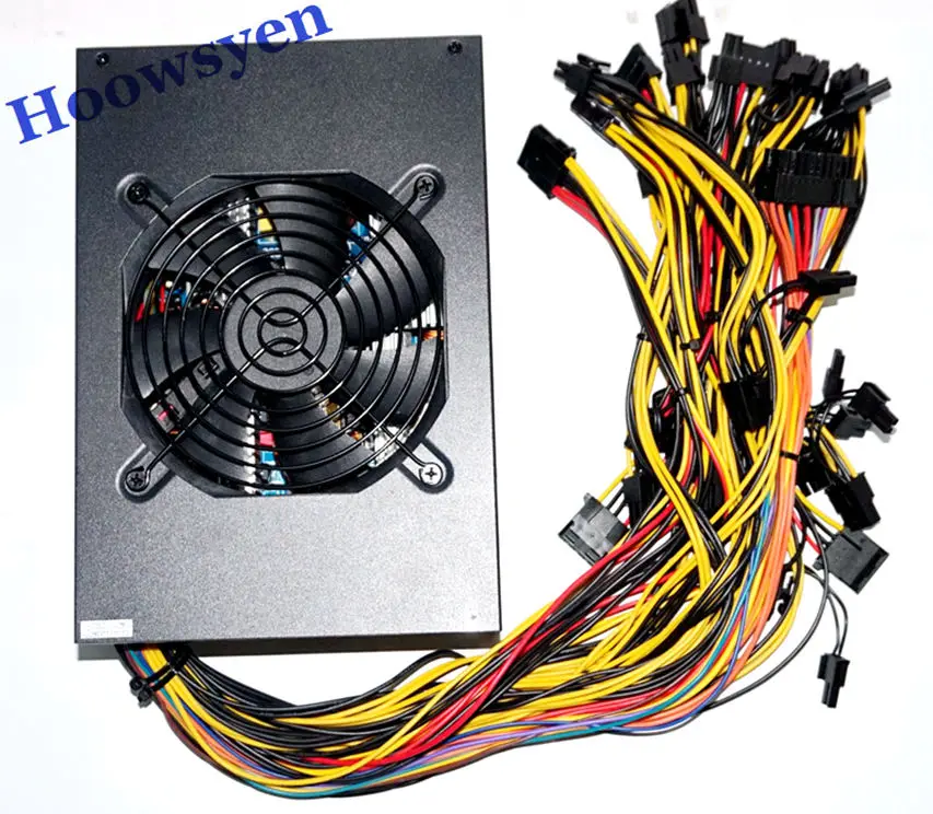 Asic Mining case ATX power supply 1600W Ethereum DASH Litecoin miner for RX 470 480 RX