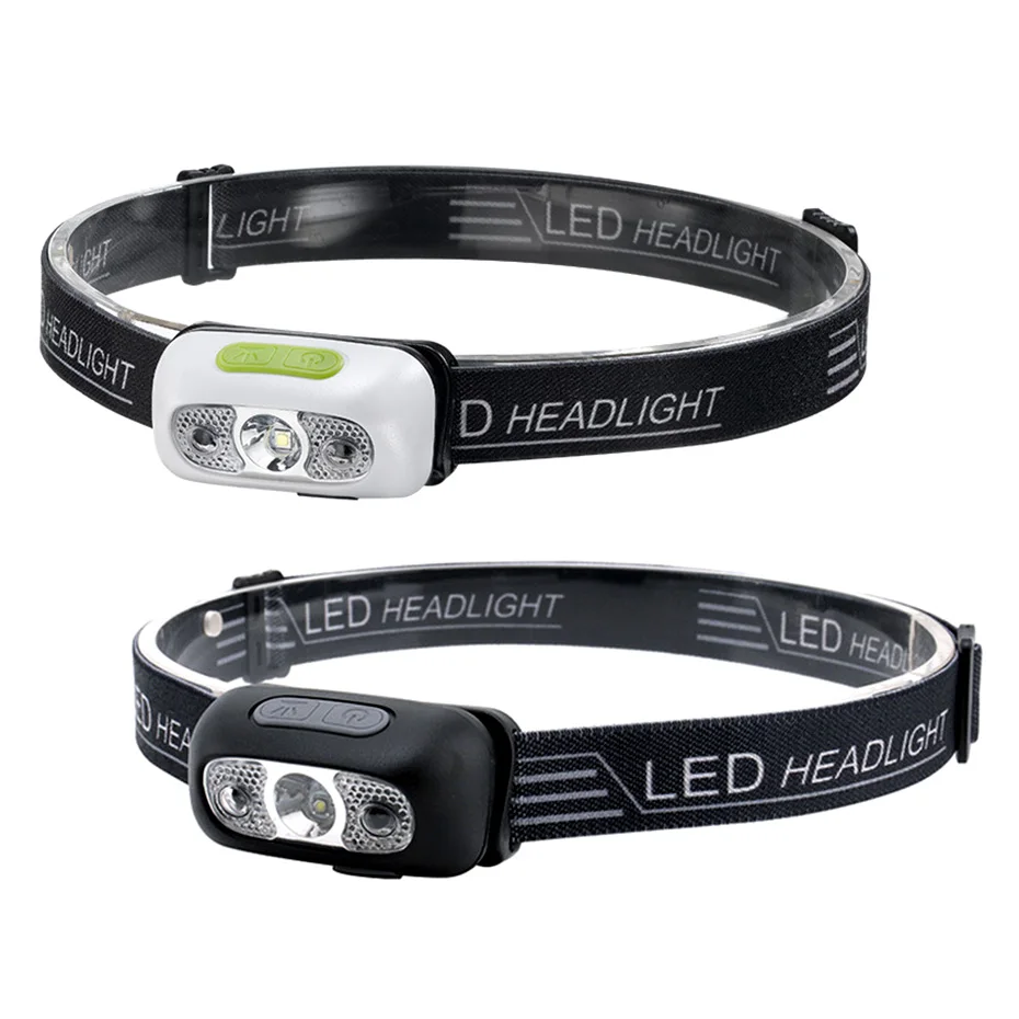 

XPE Mini LED Head Lamp Flashlight Torch Lanterna 5 Modes Waterproof USB Rechargeable LED Headlamp Body Motion Sensor Headlight