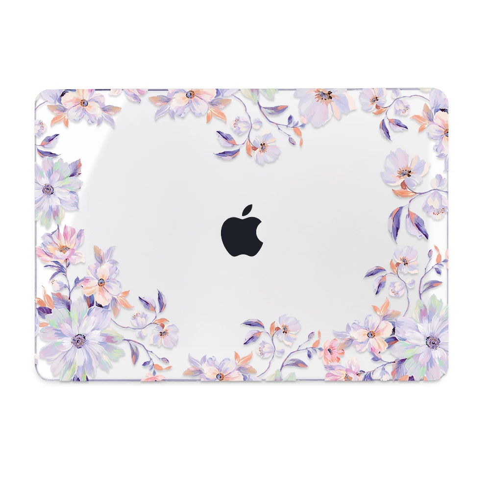 Flowers Laptop Case for Apple MacBook Pro Air Retina 11 12 13 15 Inch Touch bar Hard Cover Shell Sleeve with Free Gift