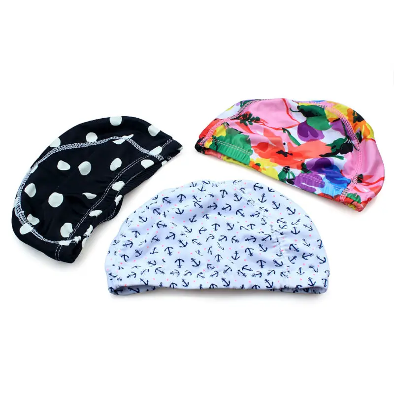 3X мягкая лайкра плавание Кепка шапка с защитным покрытием пляжная шапочка для купания для взрослых и детей разных цветов