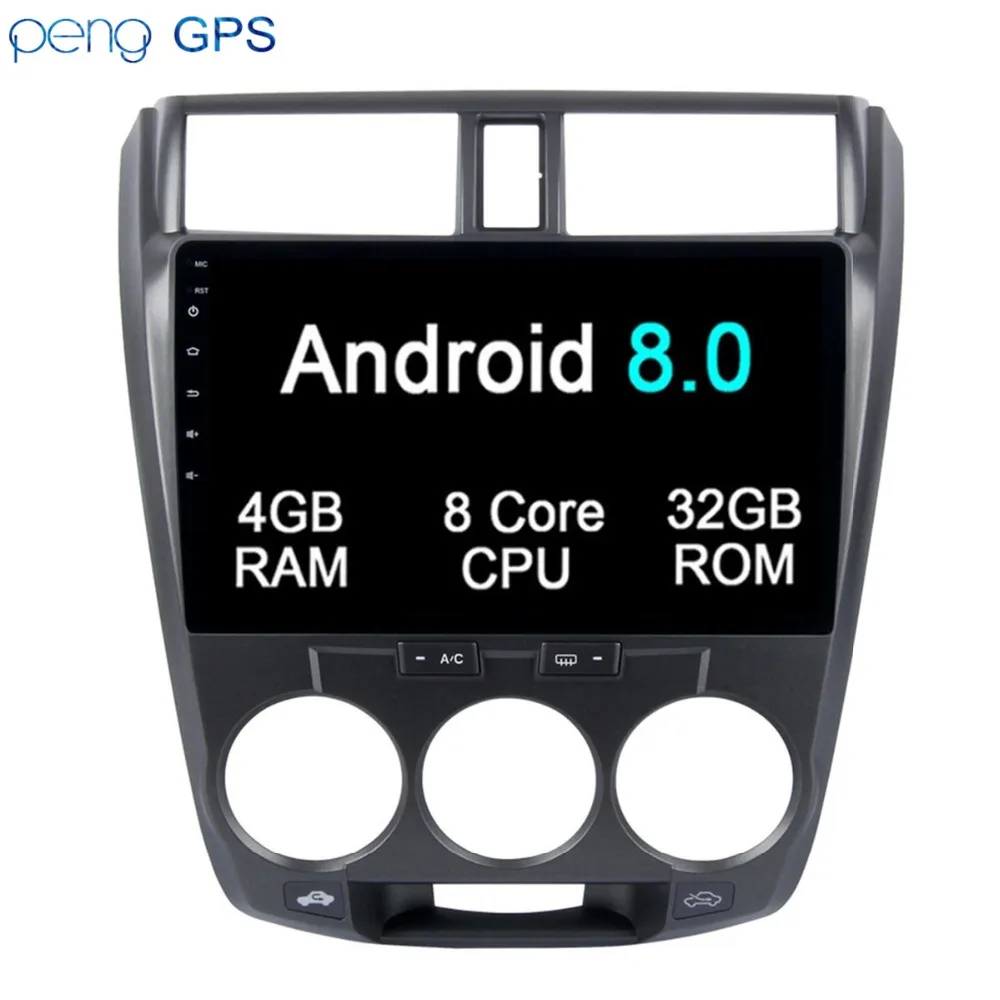 2 din Android 8 0 7 1 автомобильный DVD плеер GPS навигация головное устройство для Honda City 2008
