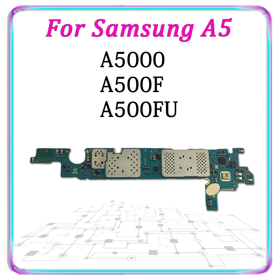 

Original Motherboard For Samsung Galaxy A5 A5000 A500F A500FU Unlocked Mainboard Android Logic Board Tested Good Working Plate