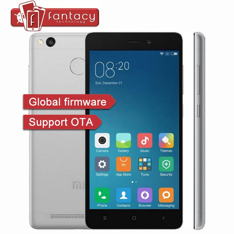 Original Xiaomi Redmi 3s 4100mAh Snapdragon 430 Octa Core 2G RAM FDD LTE 4G Fingerprint ID 5.0 " 13MP 1080P MIUI 8 Mobile Phones