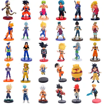 

Anime Dragon Ball Son Goku Black Goten Gohan Vegeta Trunks Buu Frieza Broly Zamasu PVC Action Figure Collectible Model Toys Doll
