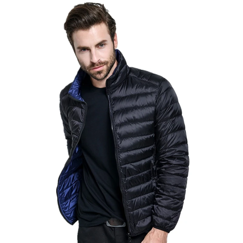

Shanghai Story Men's Ultra Light Reversible Packable Down Puffer Jacket