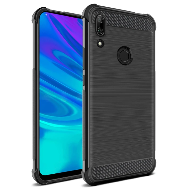 Huawei P Smart плюс Чехол huawei Honor V30 Pro 7A 7C Pro 8A 8C 8X мягкий чехол из ТПУ с полной чехол huawei Y5 Y6 Y7 Prime чехол - Цвет: Carbon Fiber