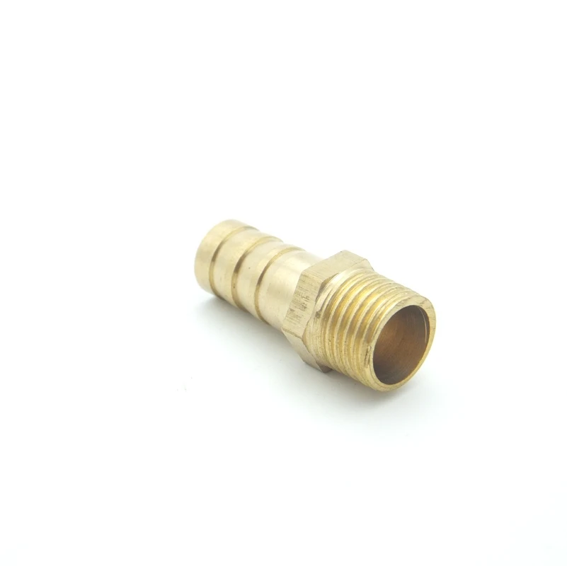 10mm OD Hose Barb x M16x1.5 Metric Male Thread Brass Barbed Pipe