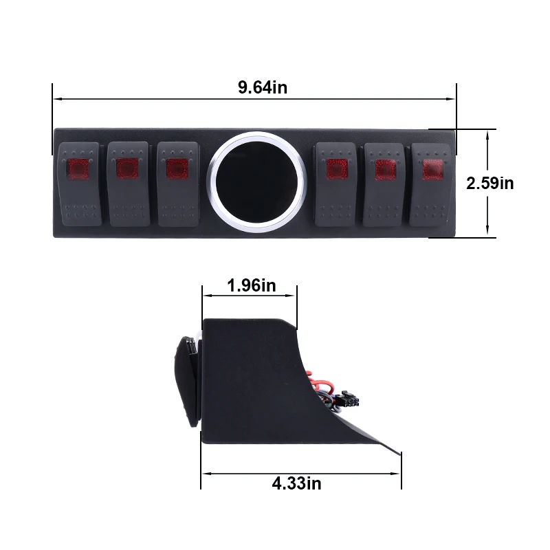 6-переключатель двойной горит светодиодный Панель для 09-17 Jeep Wrangler JK джип переключатель Панель